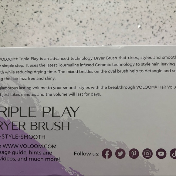 Voloom Triple Play Dryer Brush main image 3